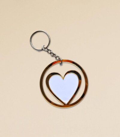 Thumb Impression Heart Keychain