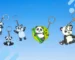 Cute Panda Keychains