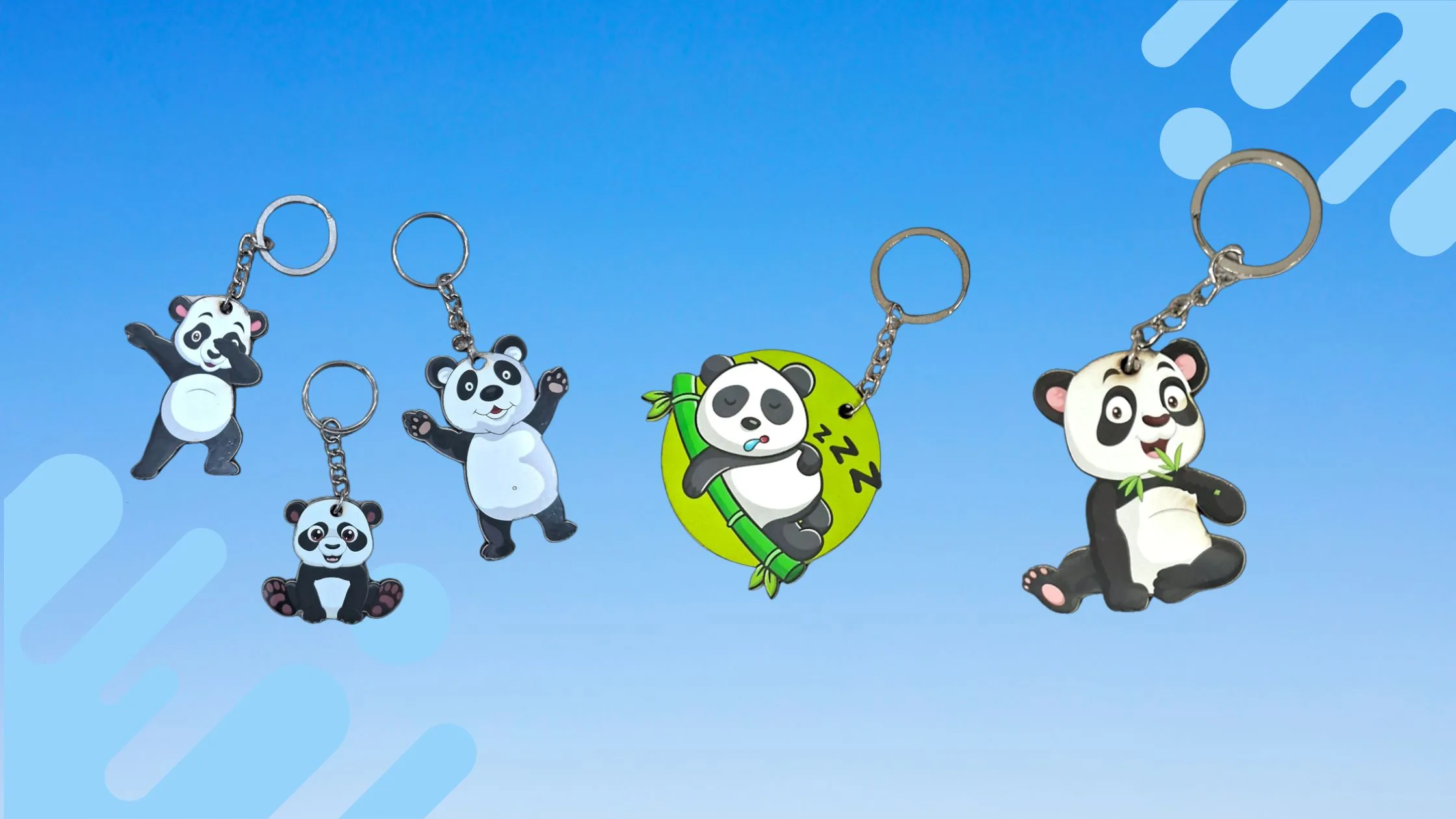 Cute Panda Keychains